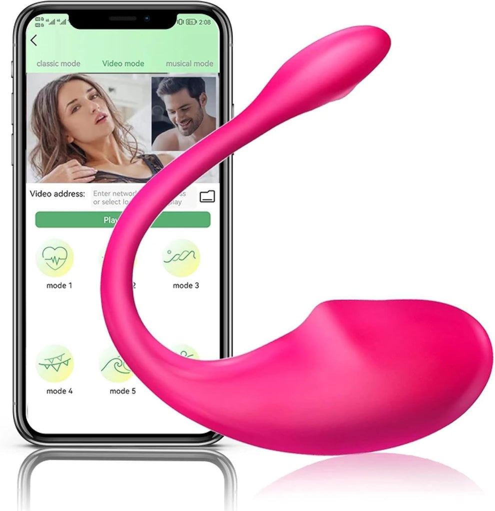 💕 Lush App-Controlled Vibrator Bluetooth Rechargeable G-Spot & Clitoral Vibrator