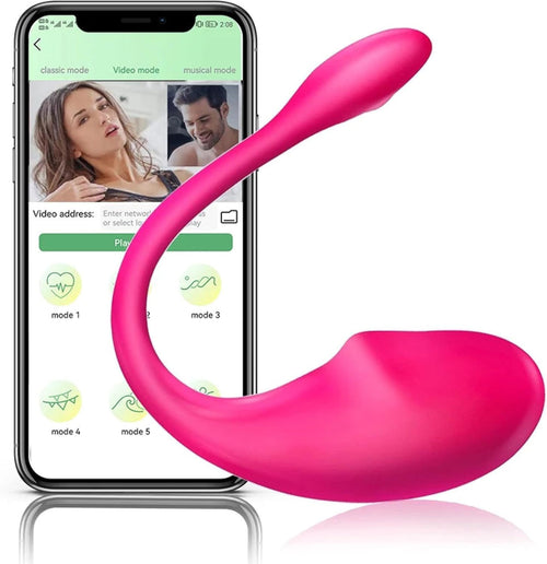 💕 Lush App-Controlled Vibrator Bluetooth Rechargeable G-Spot & Clitoral Vibrator