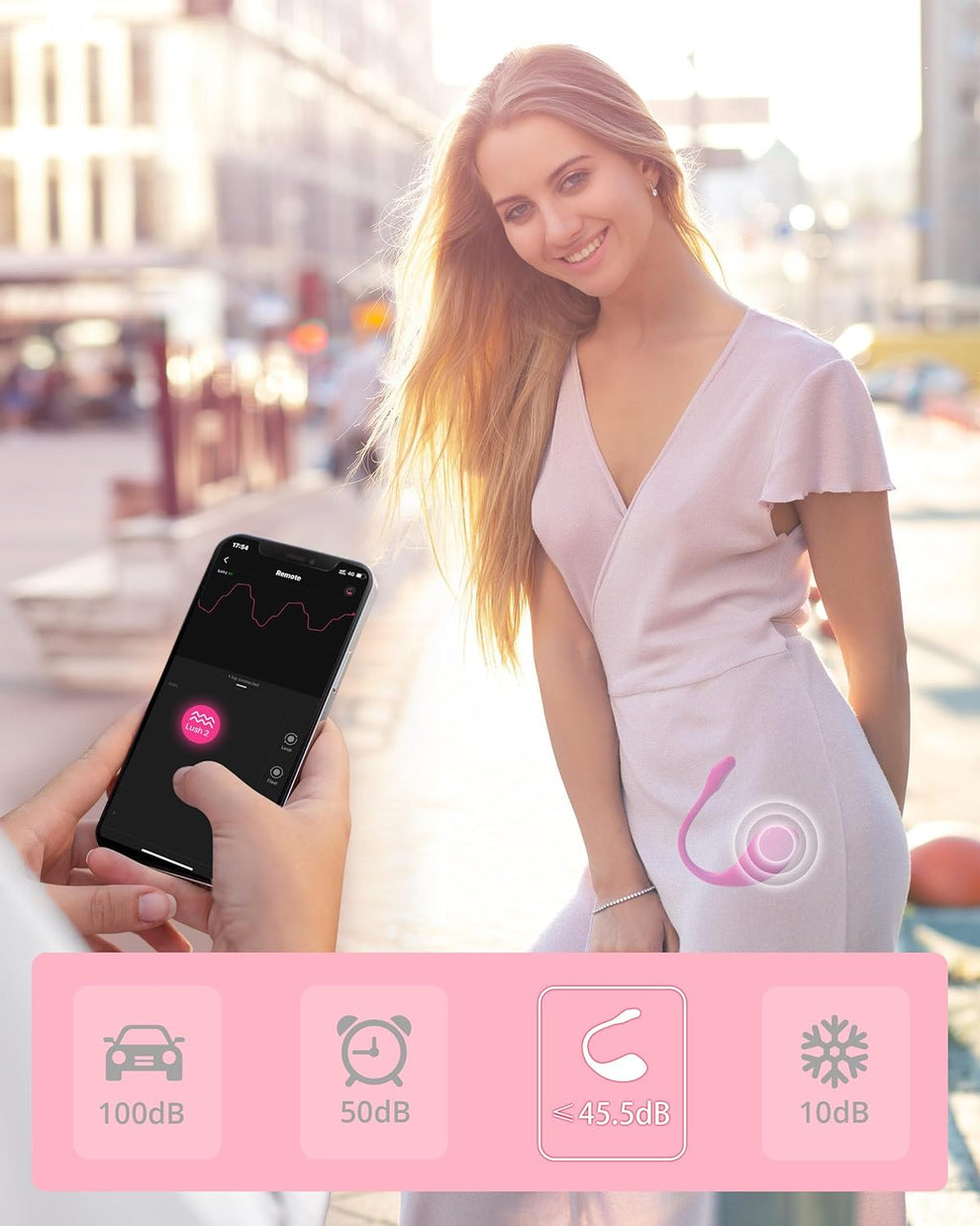 💕 Lush App-Controlled Vibrator Bluetooth Rechargeable G-Spot & Clitoral Vibrator